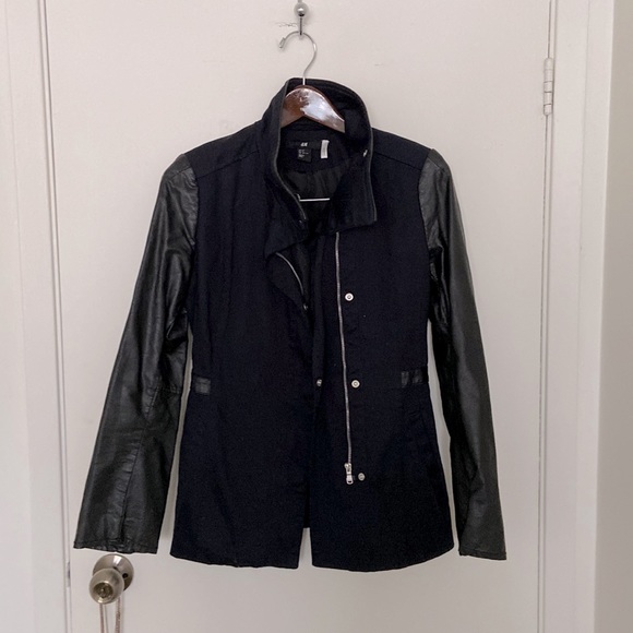 Navy & black Utility Jacket - Picture 1 of 4